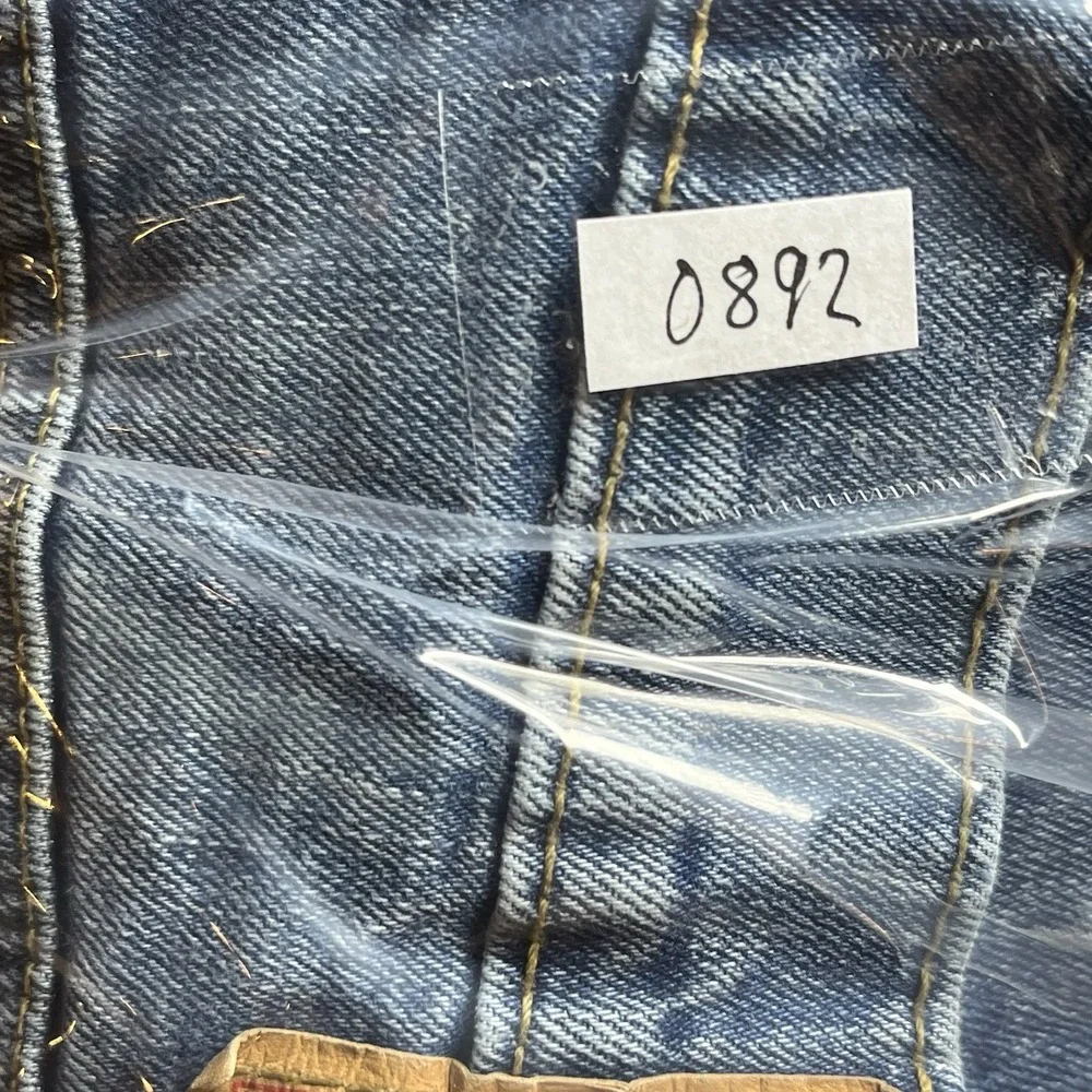 Levis Jeans Mens 34x30 502 Blue Whiskering Fade Grunge Workwear Stretch Gorpcore